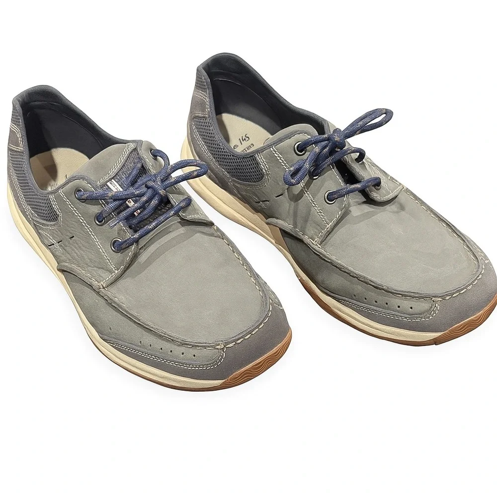 Clarks Allston Edge Navy Men’s Casual Boat Shoes Size 10W